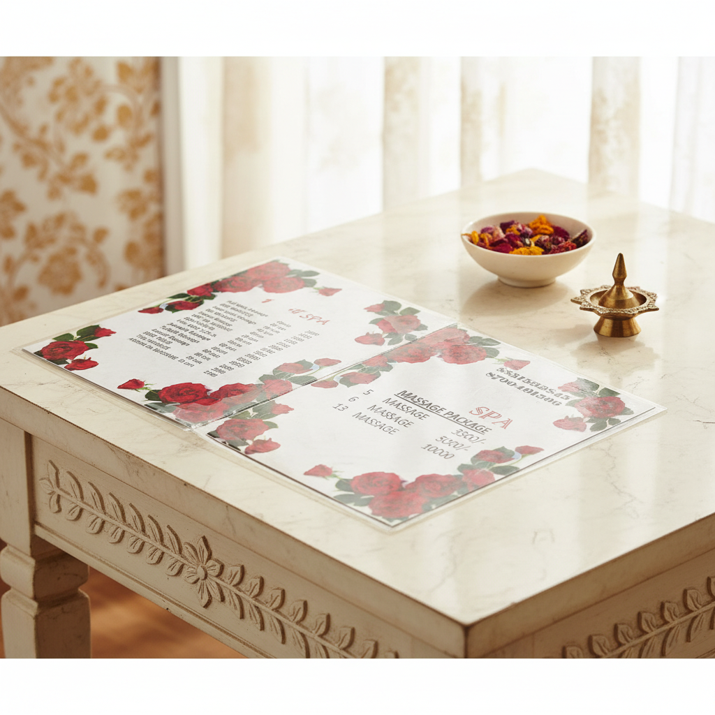 Spa Menu