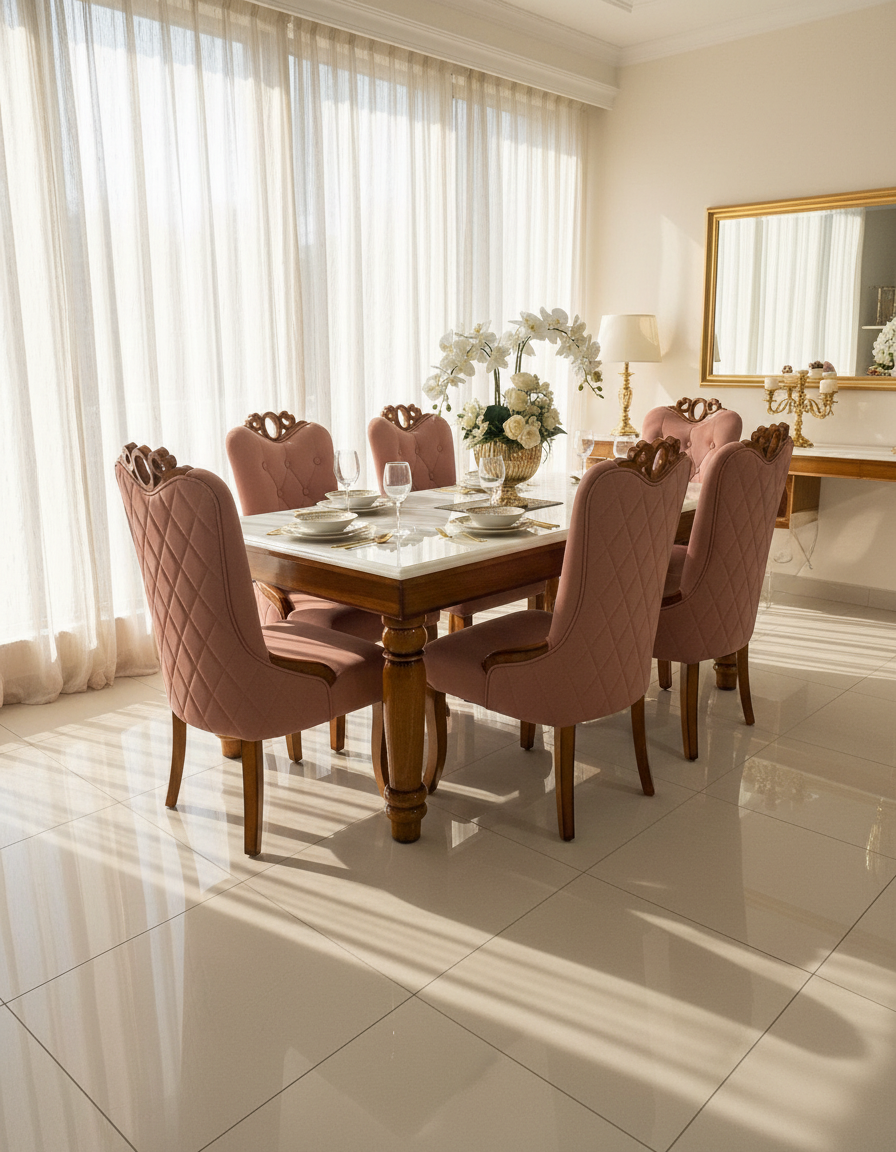 Marble Dining Table Set