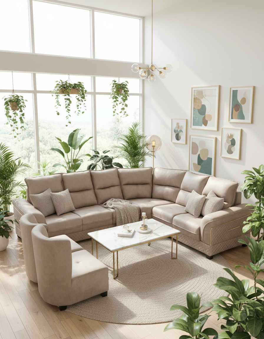 Luxurious L Shape Sofa