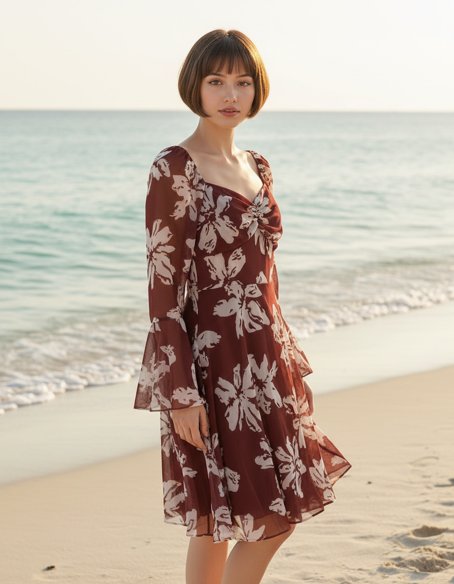 Floral Midi Dress view 7