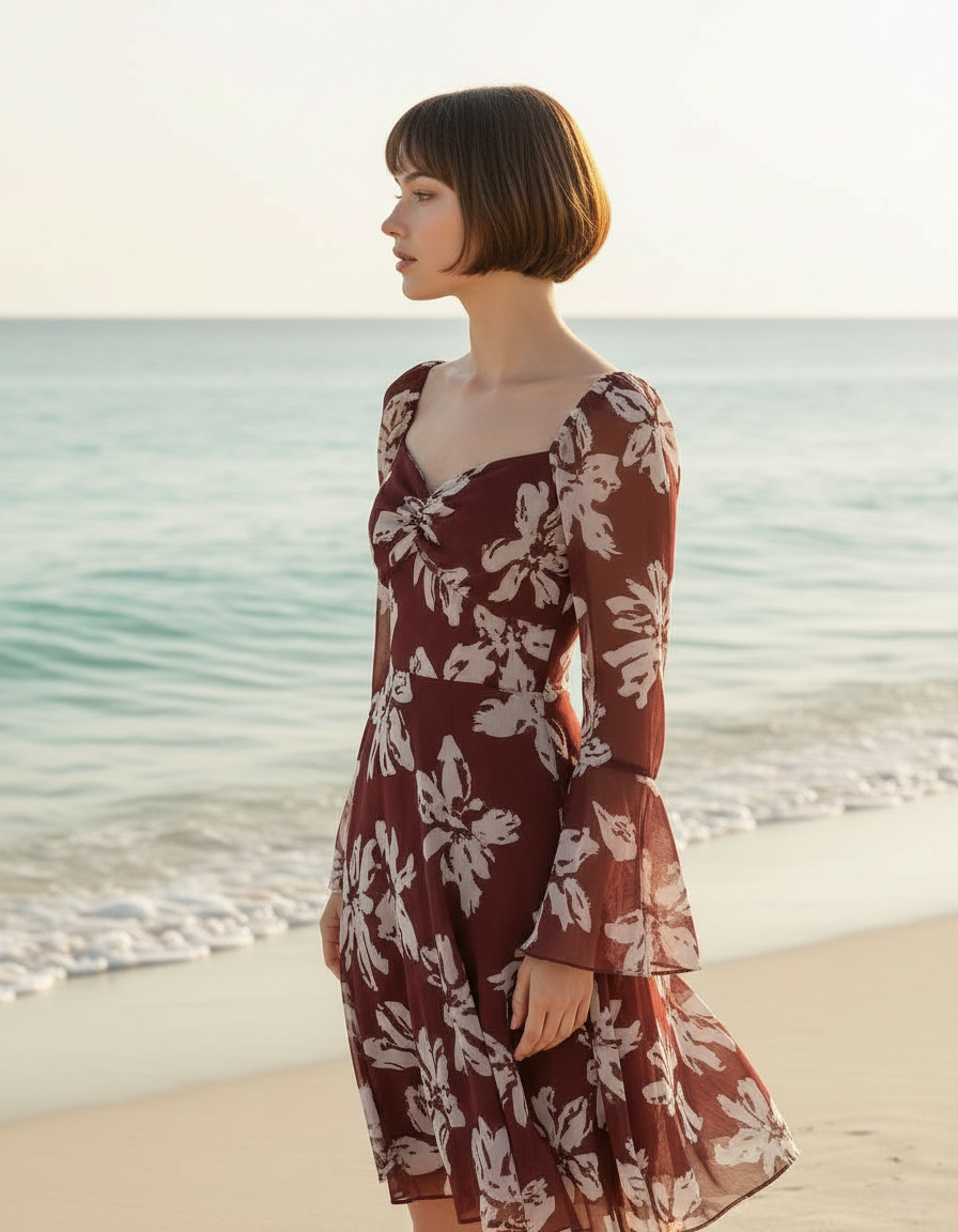 Floral Midi Dress view 2