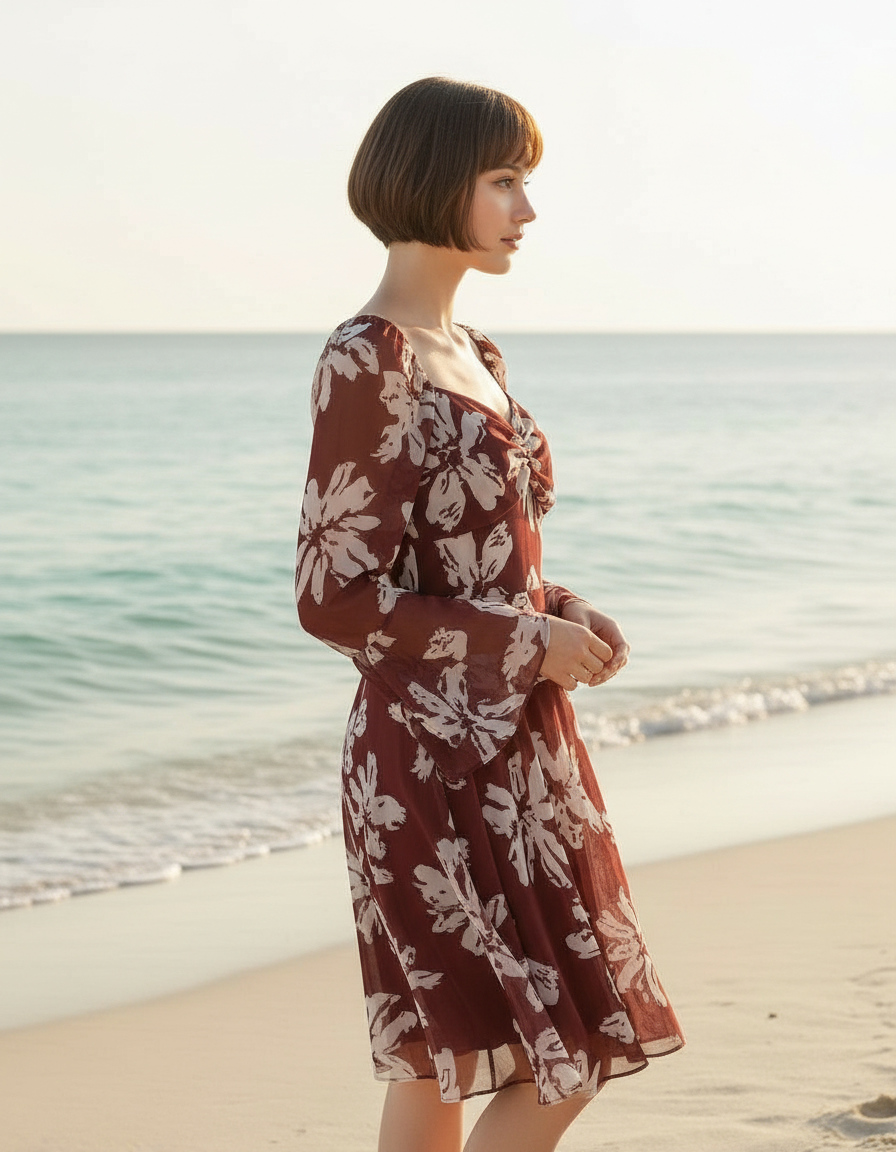 Floral Midi Dress view 3