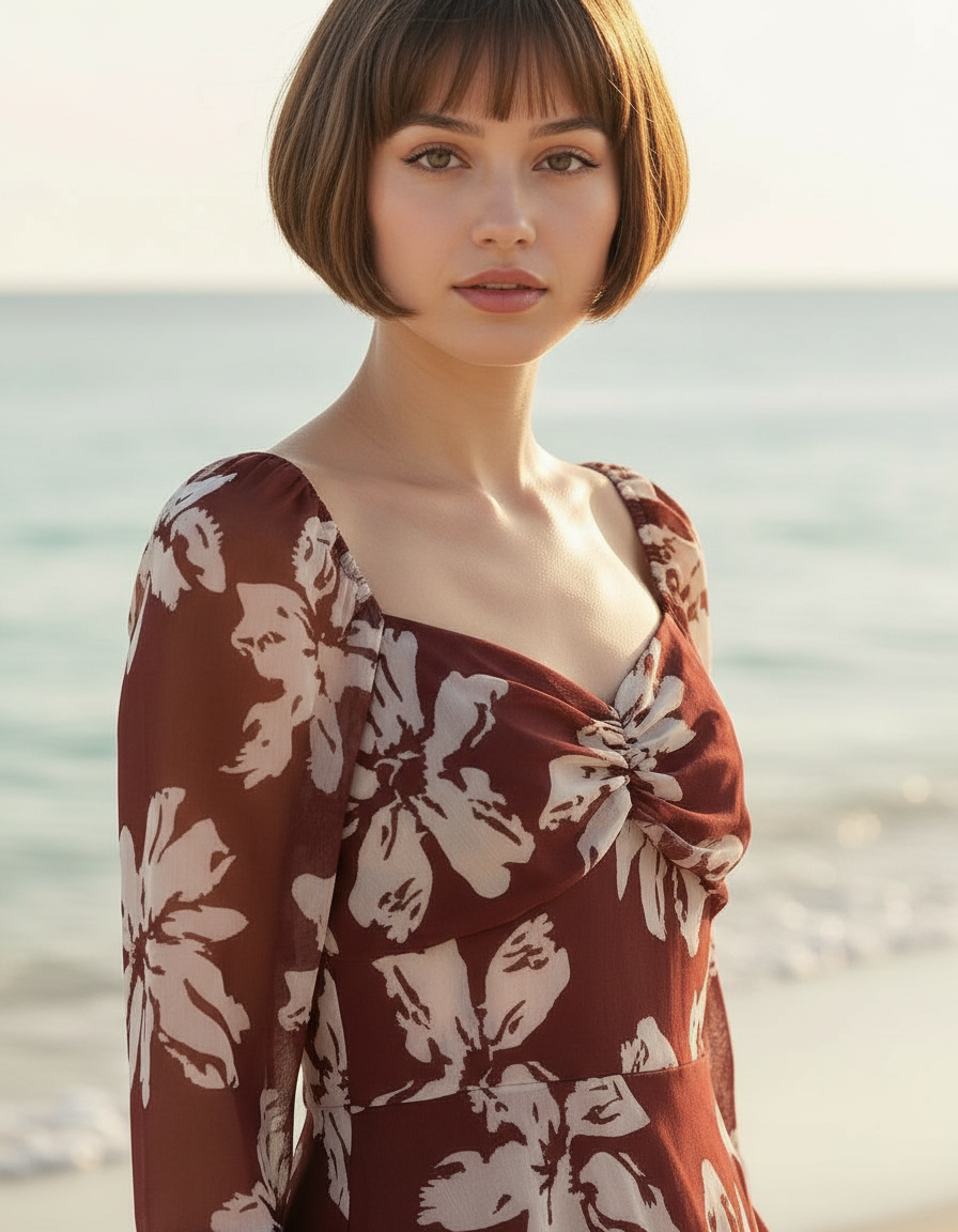 Floral Midi Dress view 4