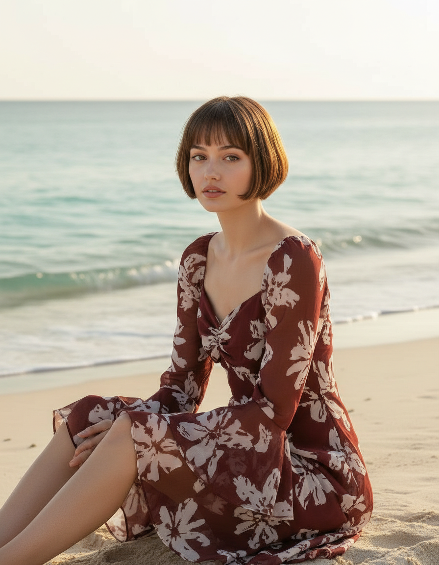 Floral Midi Dress view 5