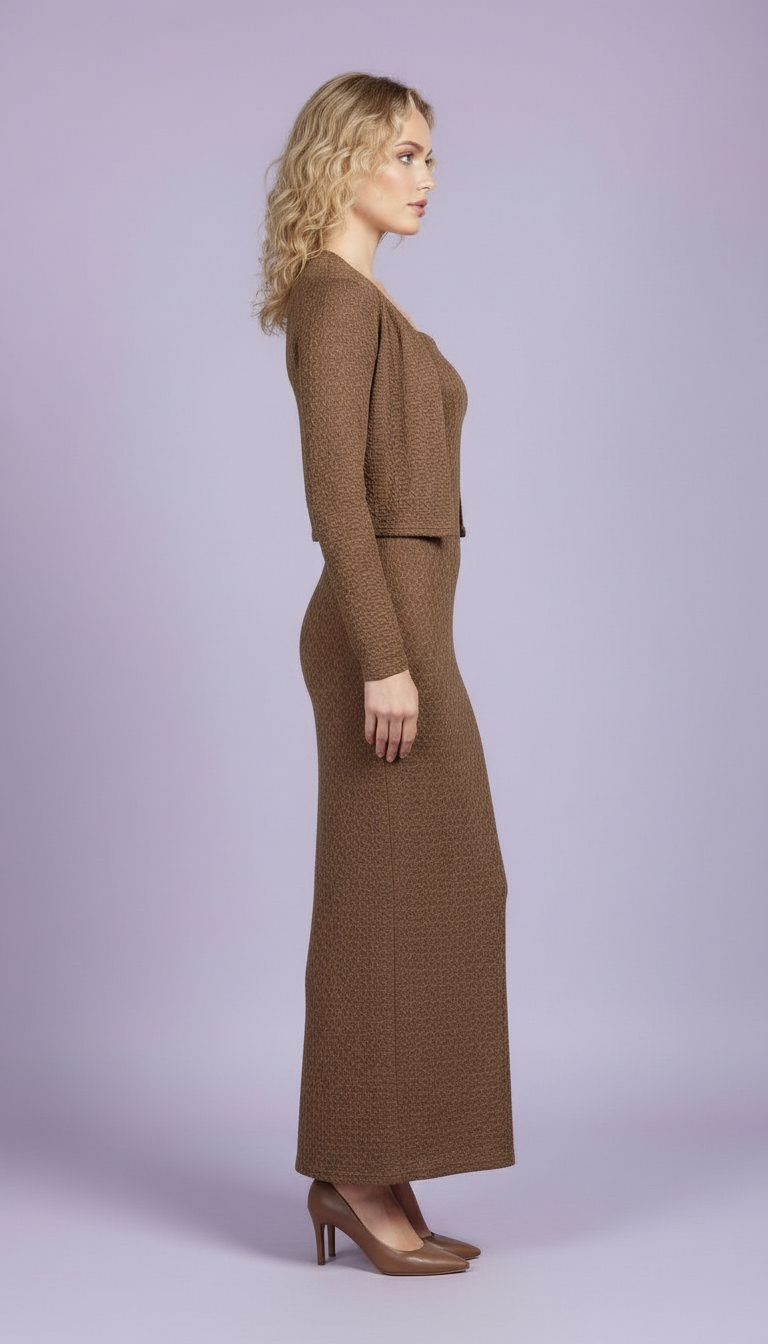 Maxi Dress with Jacket view 3