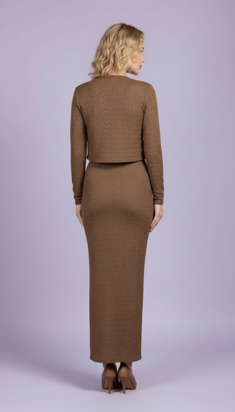 Maxi Dress with Jacket view 4