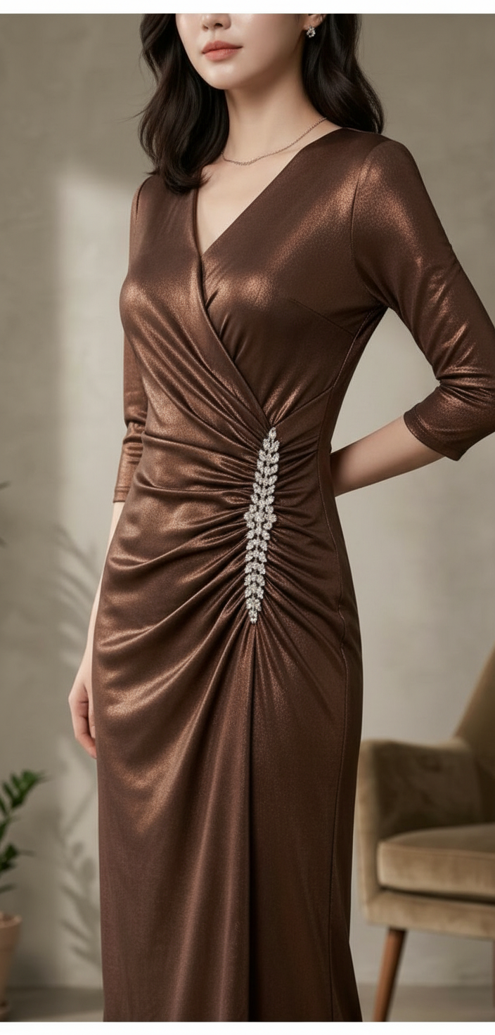 Metallic Evening Dress view 2