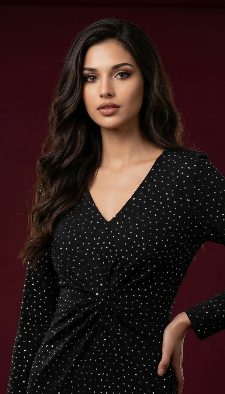 Sparkling Black Dress view 3
