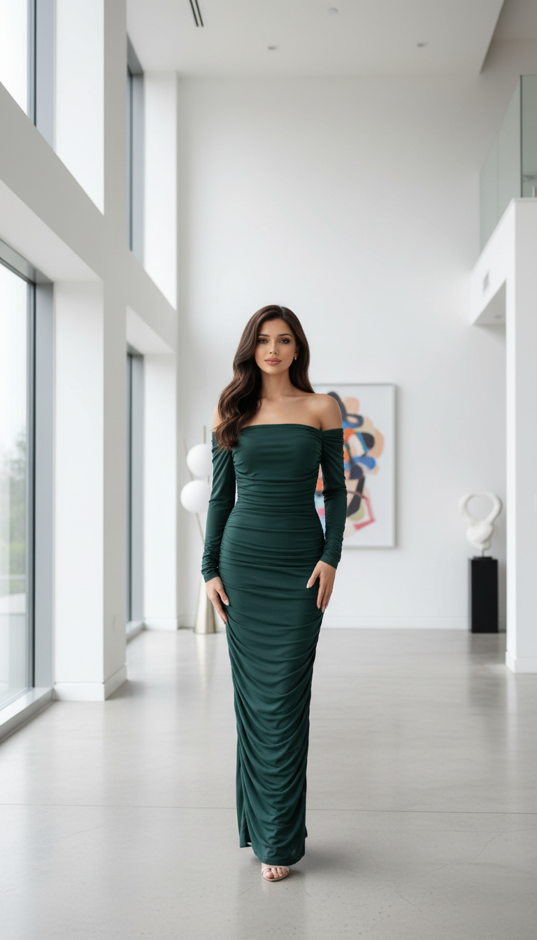 Fish Long Sleeve Dress view 6