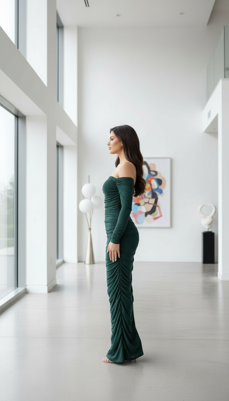 Fish Long Sleeve Dress view 2
