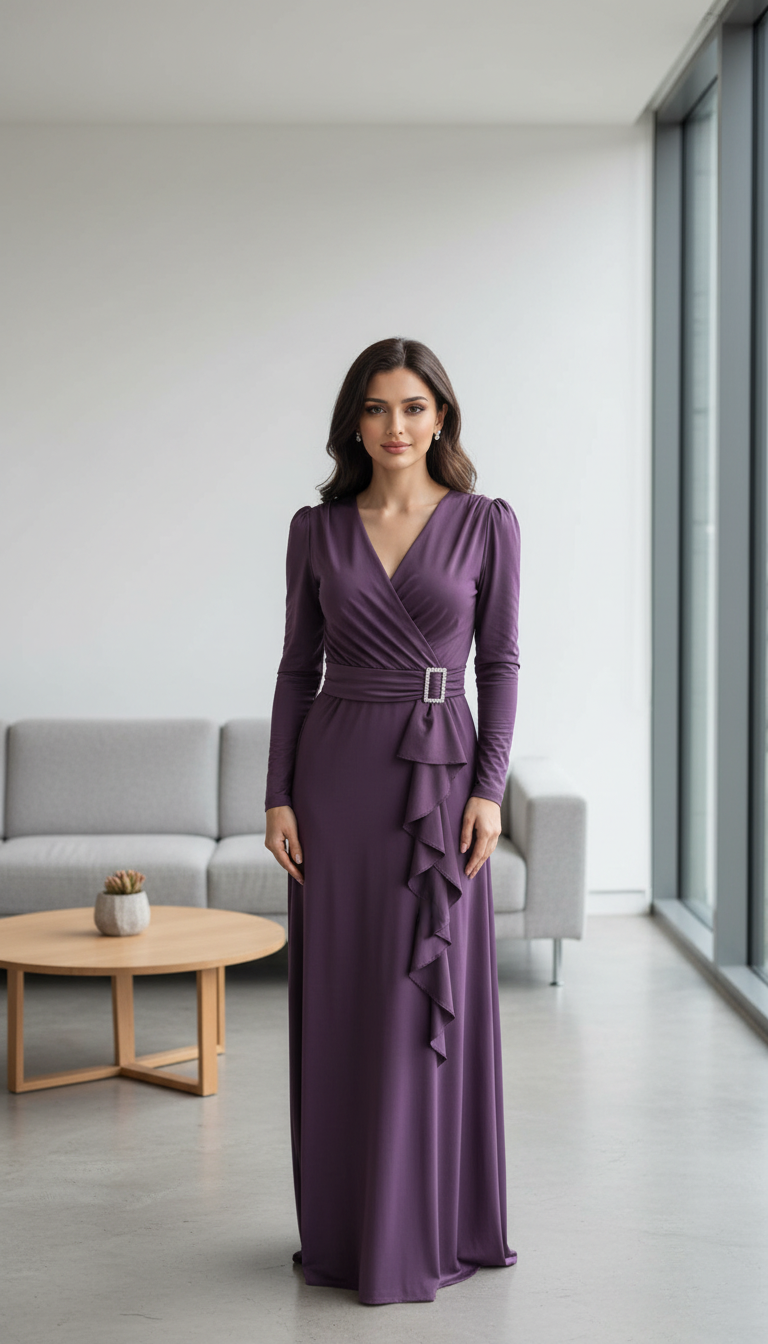 Elegant Purple Maxi VN-03 view 5