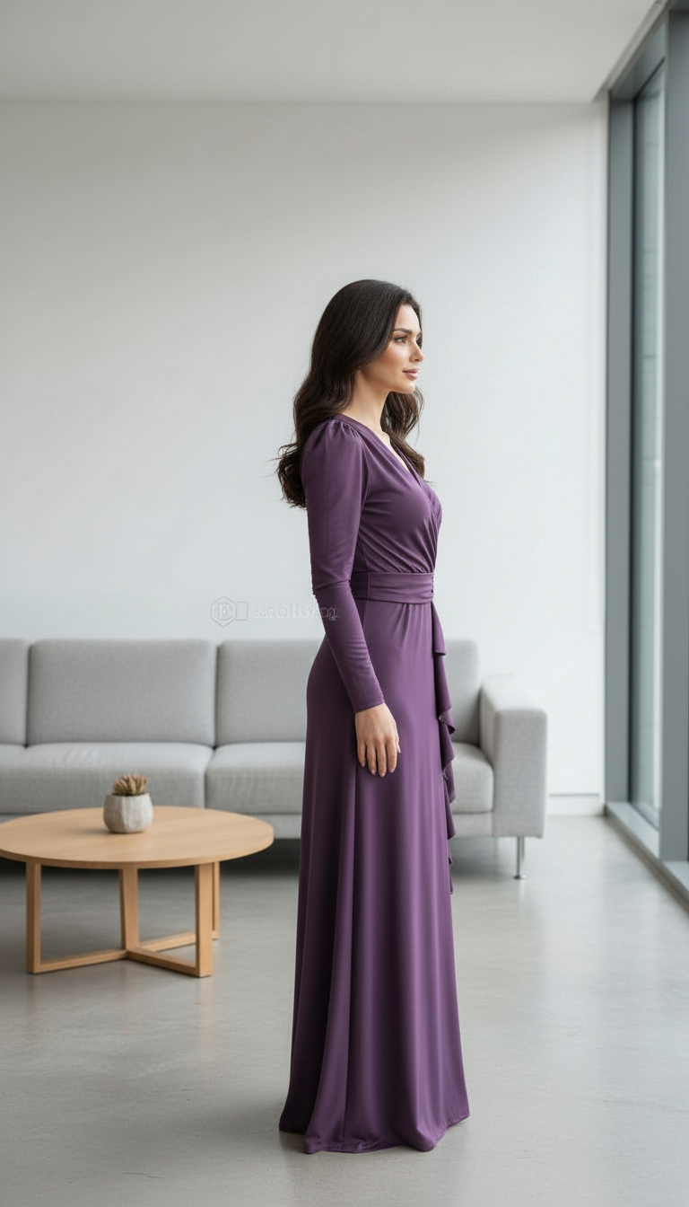 Elegant Purple Maxi VN-03 view 2