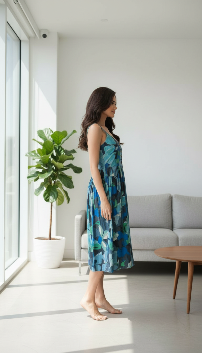 Floral Button-Down Dress CD-01 view 2