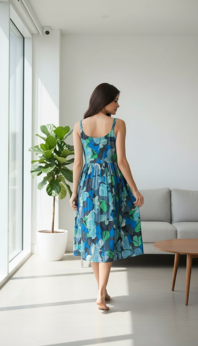 Floral Button-Down Dress CD-01 view 5