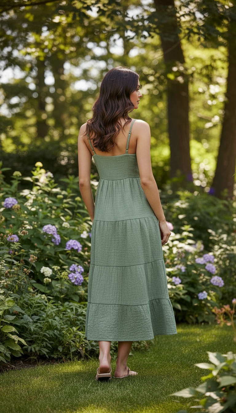 Bow Tie Tiered Dress BD-01 view 3
