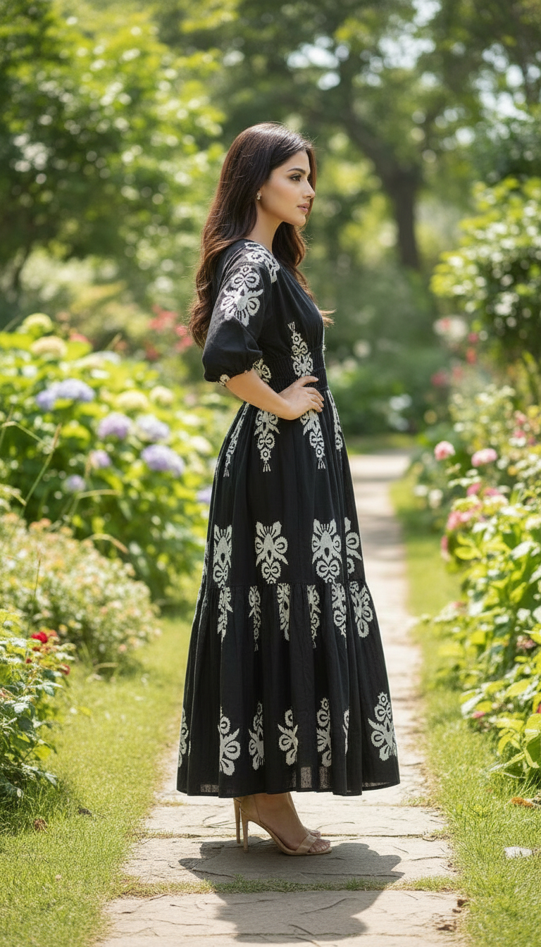 Flared Maxi Dress view 2