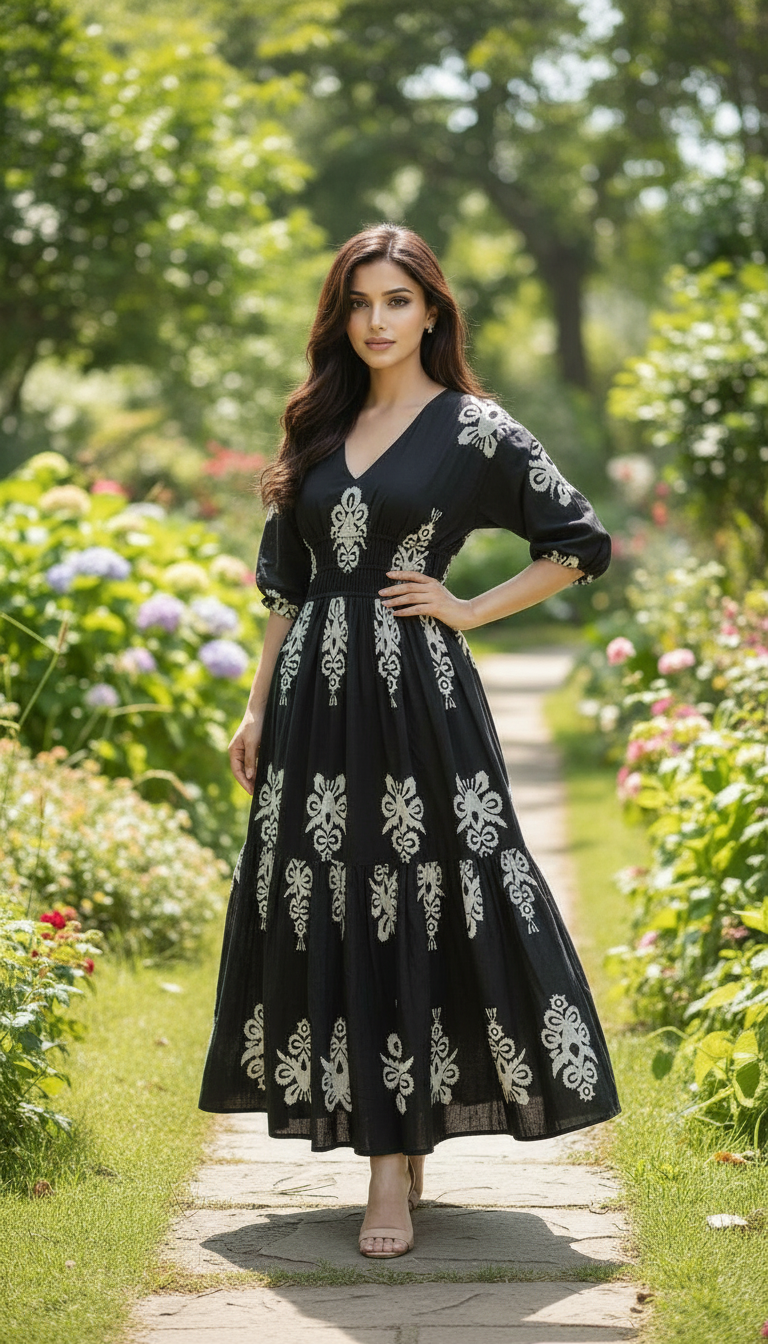 Flared Maxi Dress