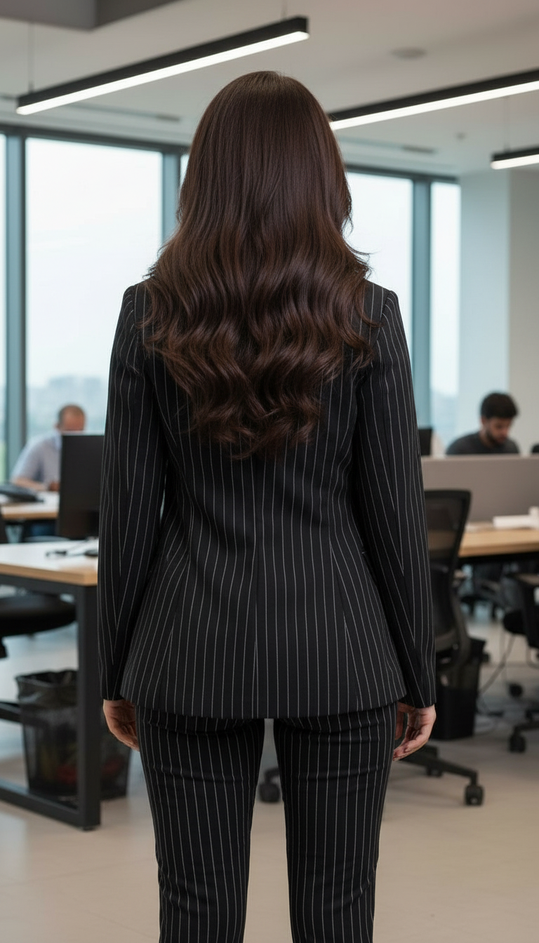 Striped Blazer and Pants Set view 5