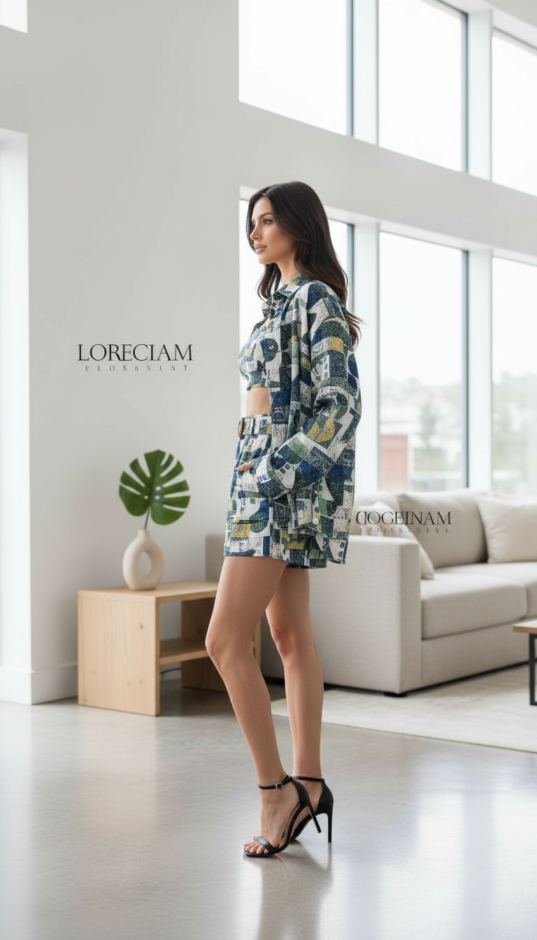 Geometric Print Co-Ord Set view 2