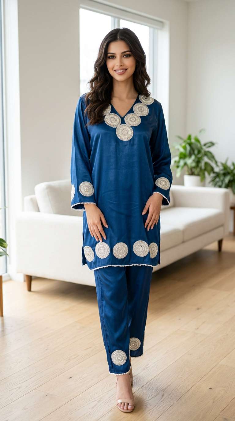 Traditional Gotta Work Kurta Set view 4