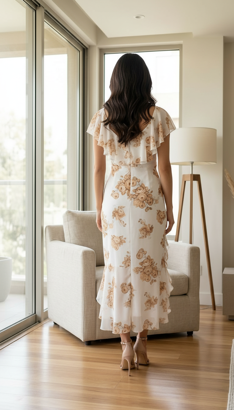 Floral Messi Dress MD-01 view 5