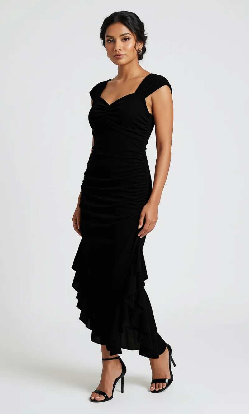 Elegant Black Evening Dress view 6