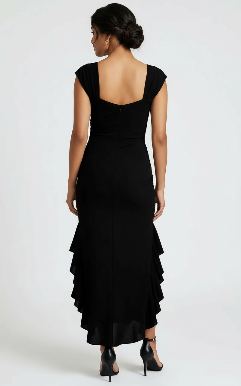 Elegant Black Evening Dress view 4
