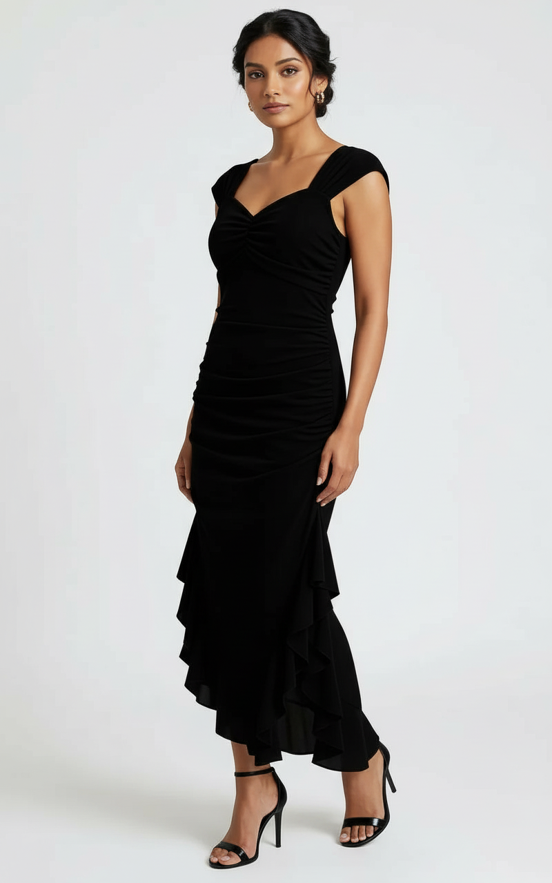 Elegant Black Evening Dress view 5