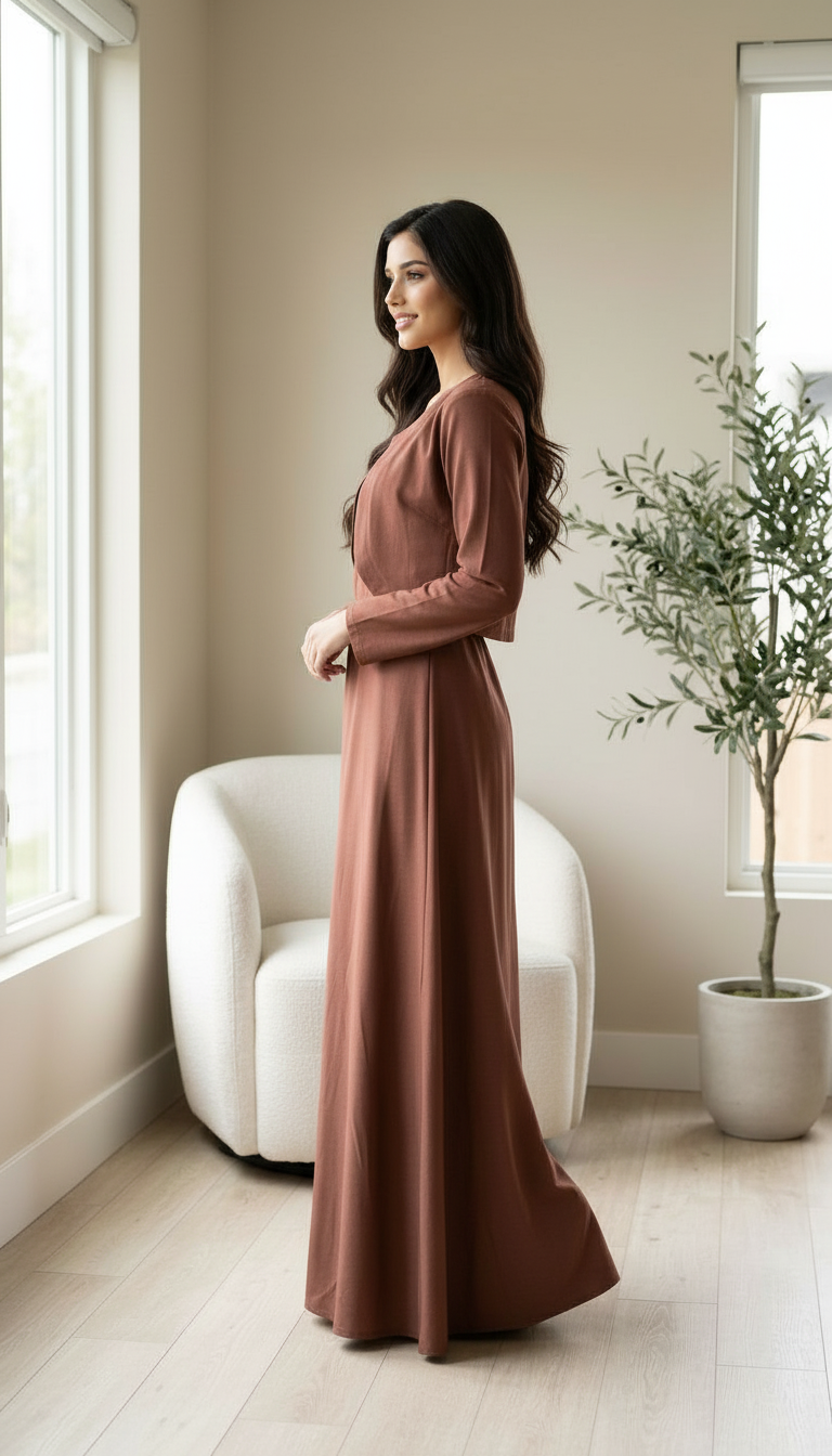 A-line Long Dress view 3