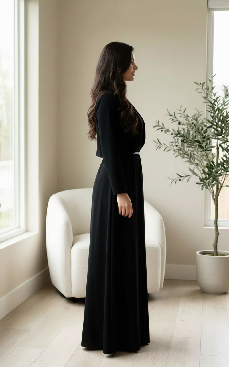 A-Line Long Dress view 3