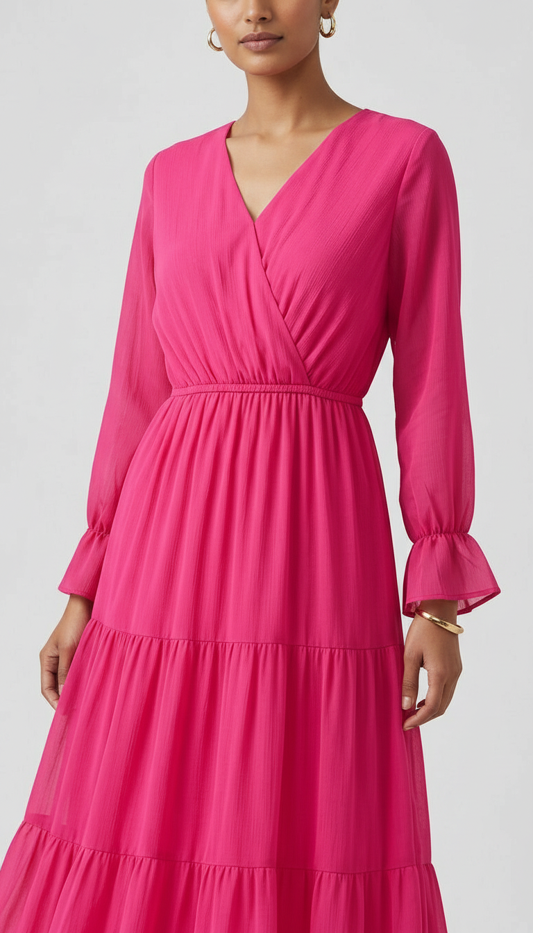 Tiered Long Maxi Dress view 2
