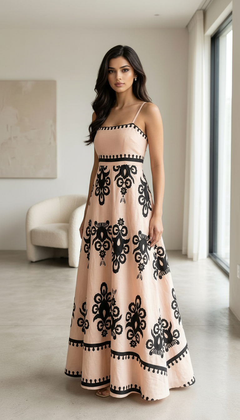 Straps Flowy Dress view 4