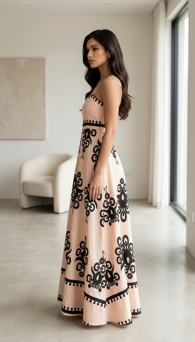 Straps Flowy Dress view 3