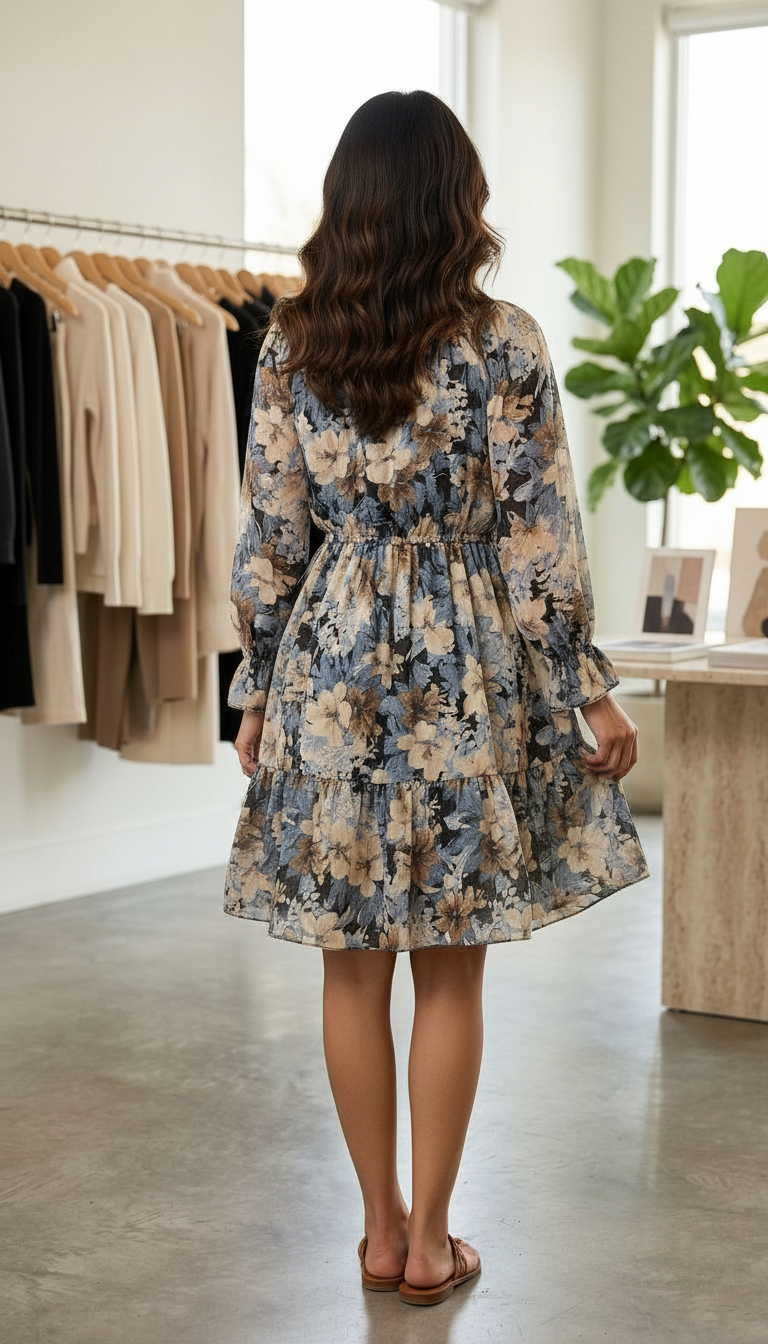 Floral Print Dress view 4