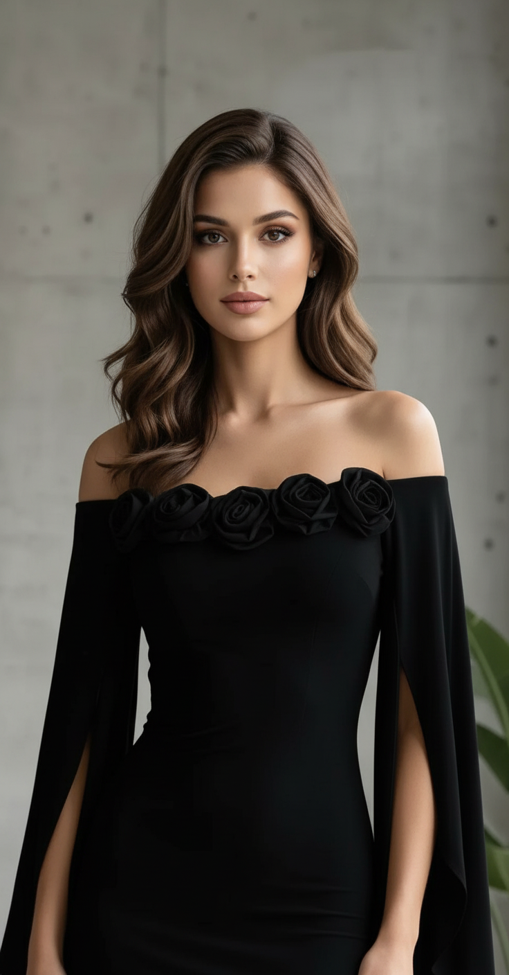 Elegant Off-Shoulder Gown view 2