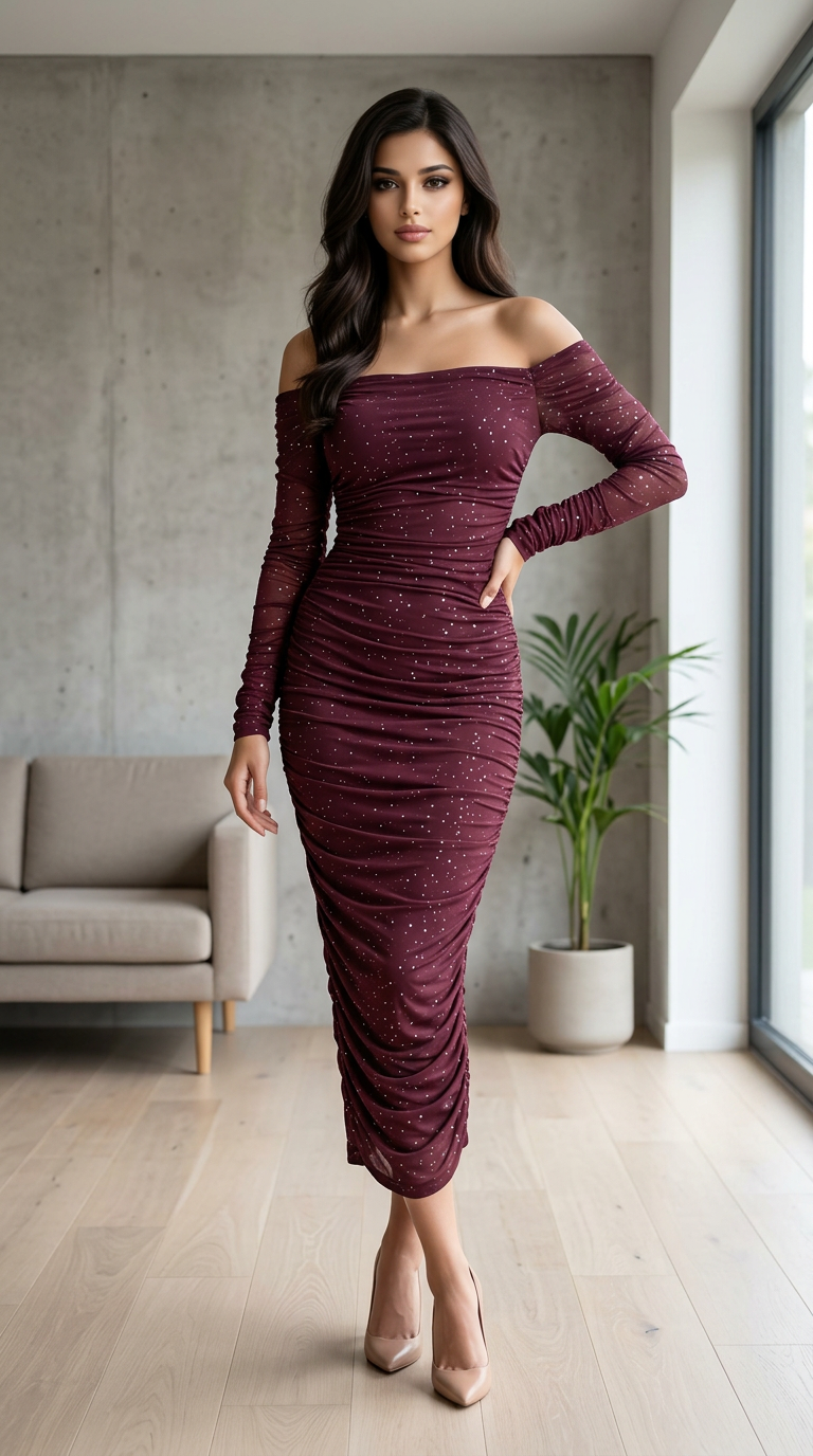 Elegant Sparkle Evening Dress view 4