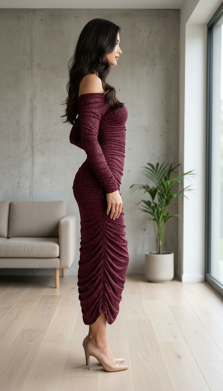 Elegant Sparkle Evening Dress view 3