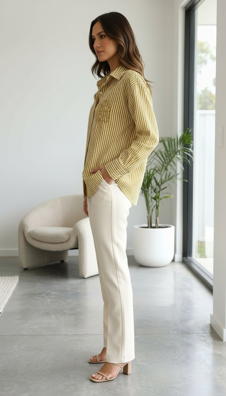Striped Cotton Shirt view 2