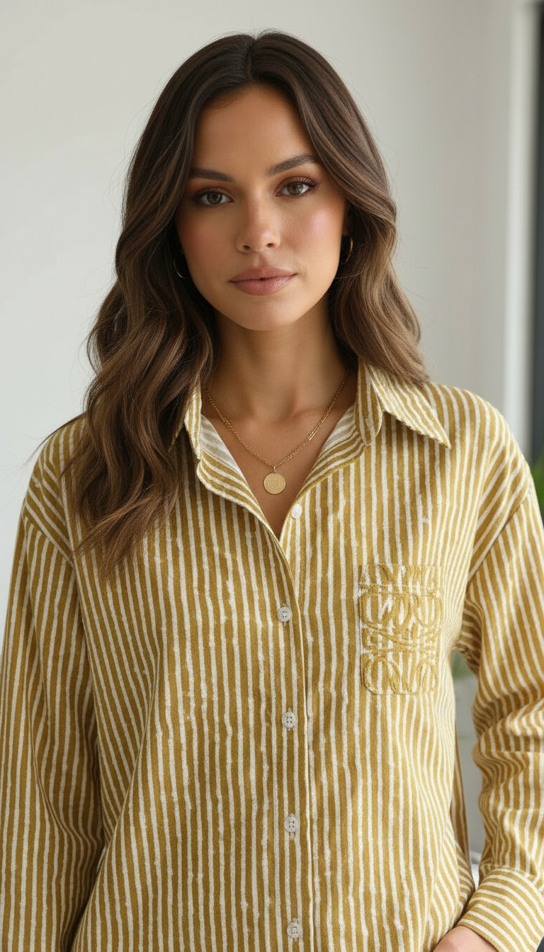 Striped Cotton Shirt view 3