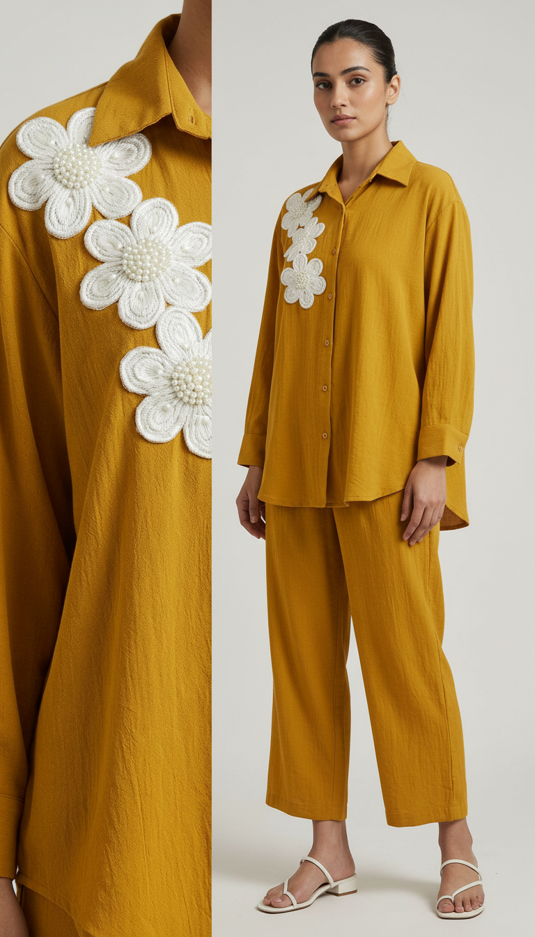Floral Embroidered Co-Ord Set