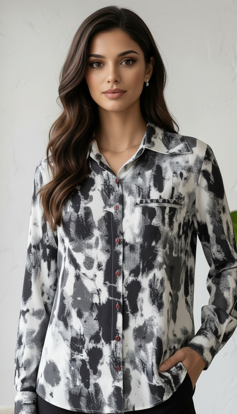 Abstract Print Shirt view 2