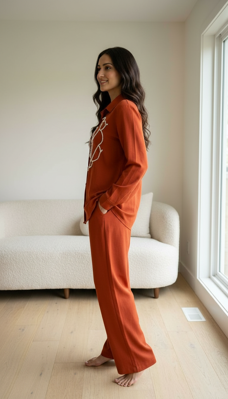 Embroidered Co-Ord Set