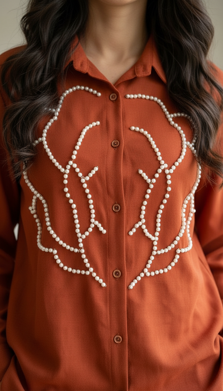 Embroidered Co-Ord Set view 3