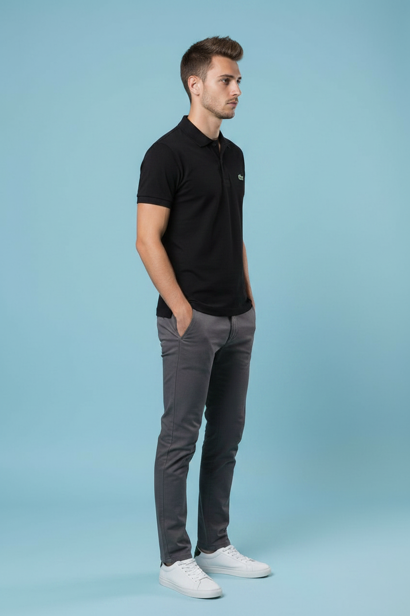 Lacoste Polo Shirt Black view 3