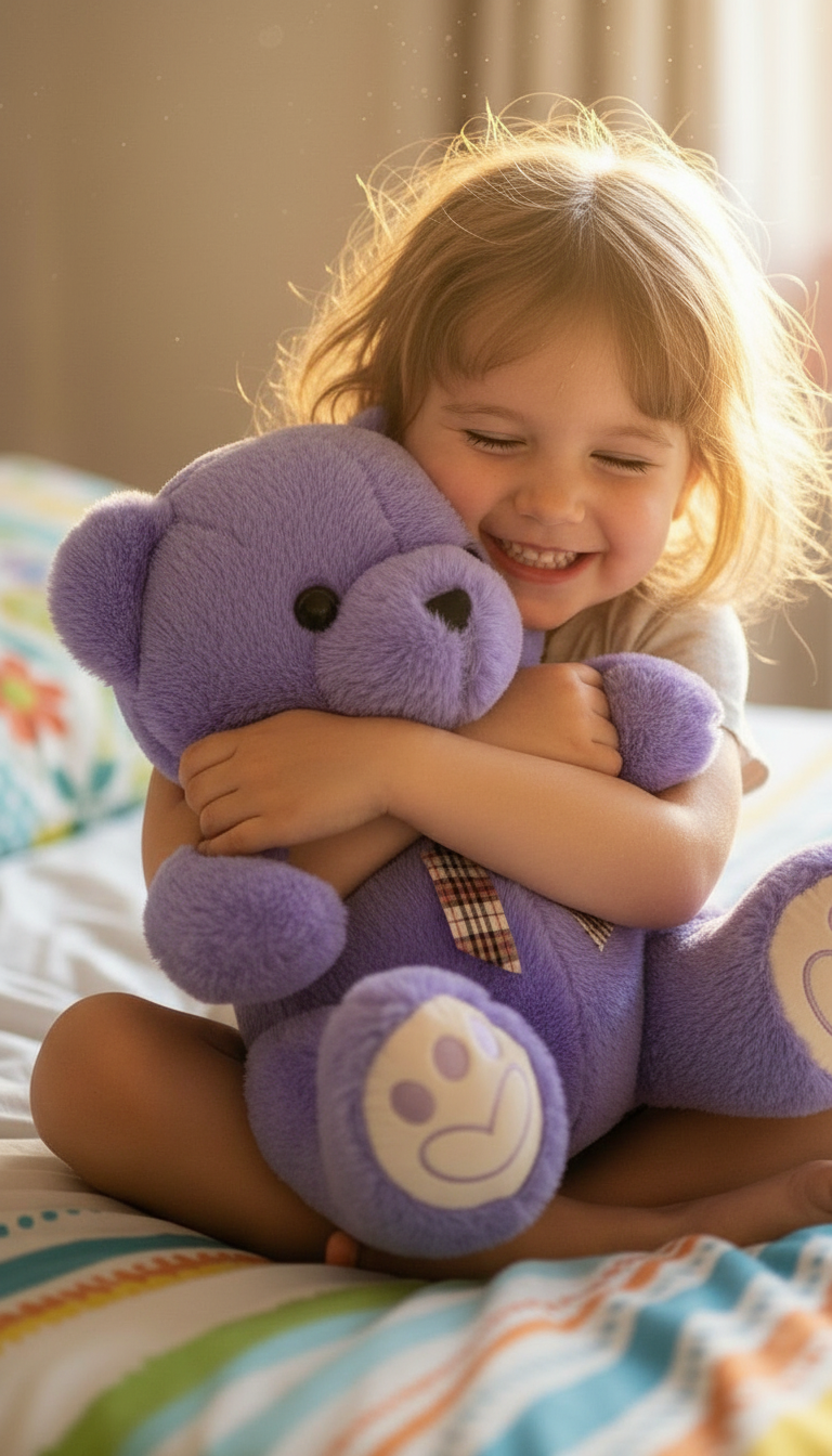 Purple Plush Teddy Bear