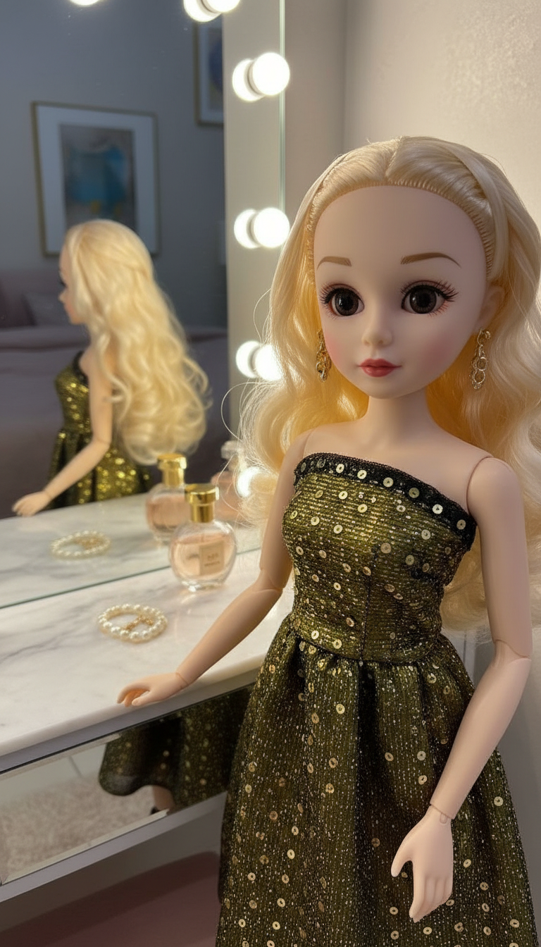 Glam Doll with Sparkling Dress