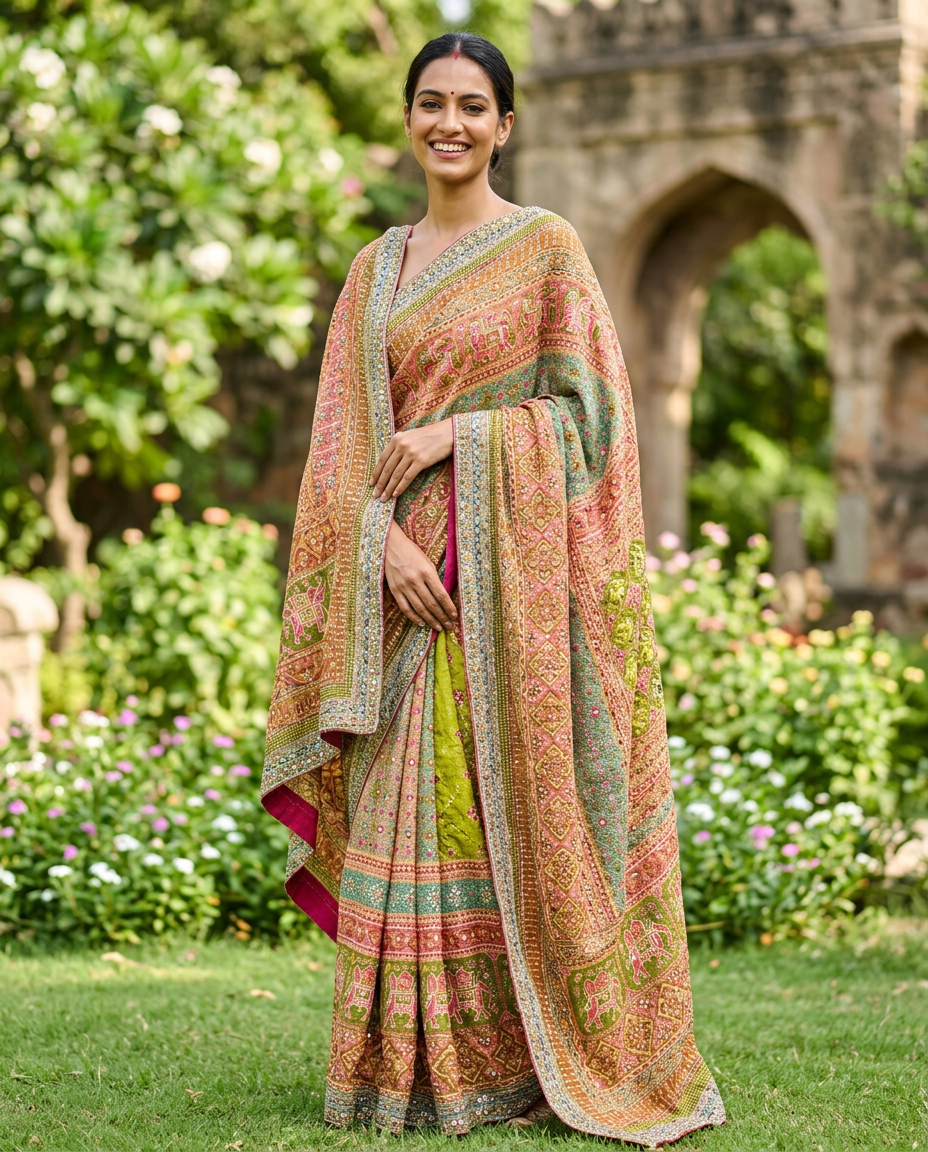 Traditional Bandhani Saree