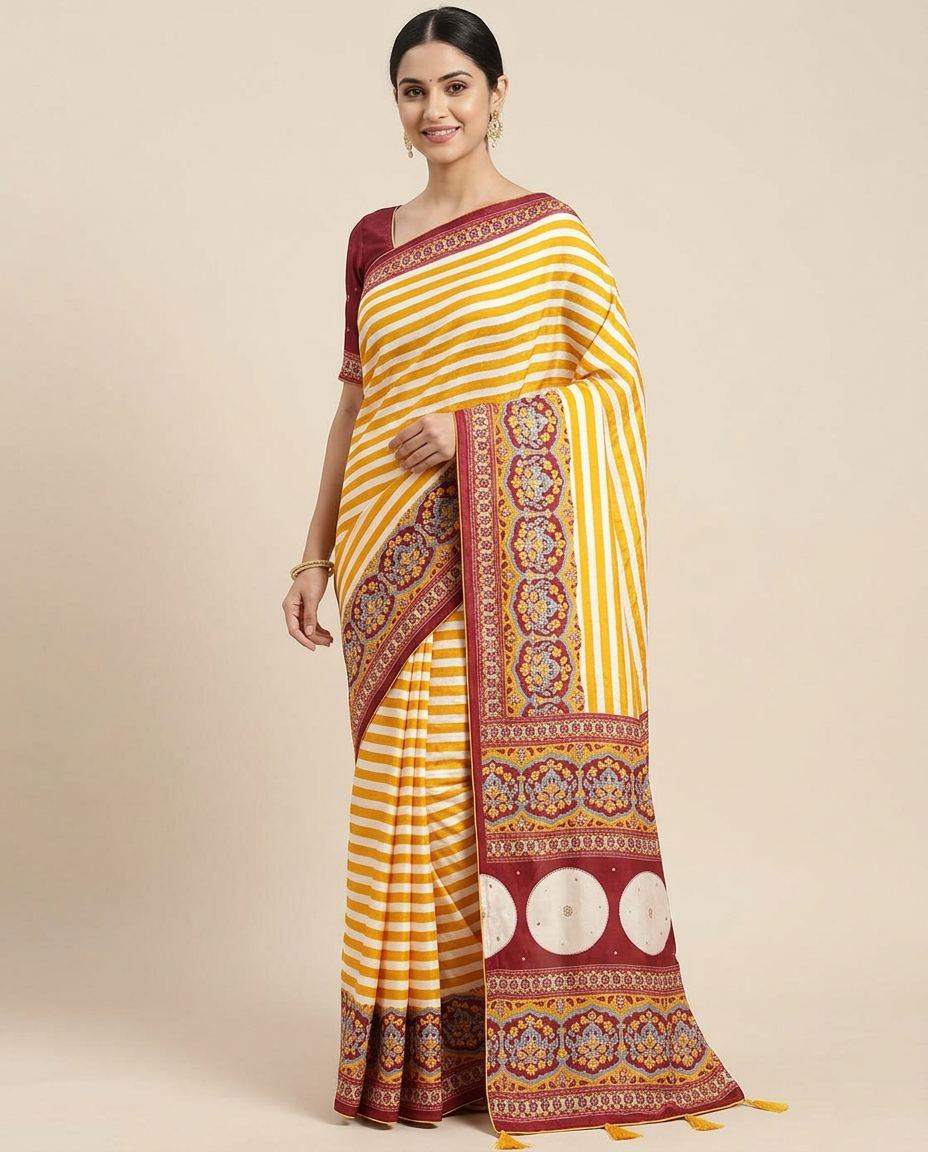 Traditional Multicolor Saree