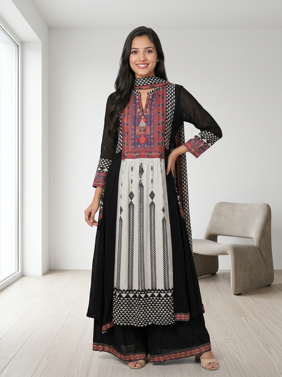 Georgette Printed Suit Set