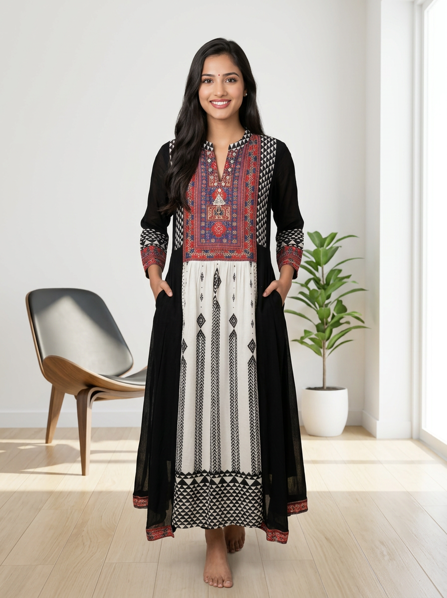 Georgette Printed Suit Set view 2